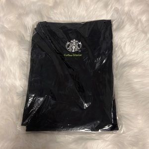 Starbucks Black Apron O/S Brand New